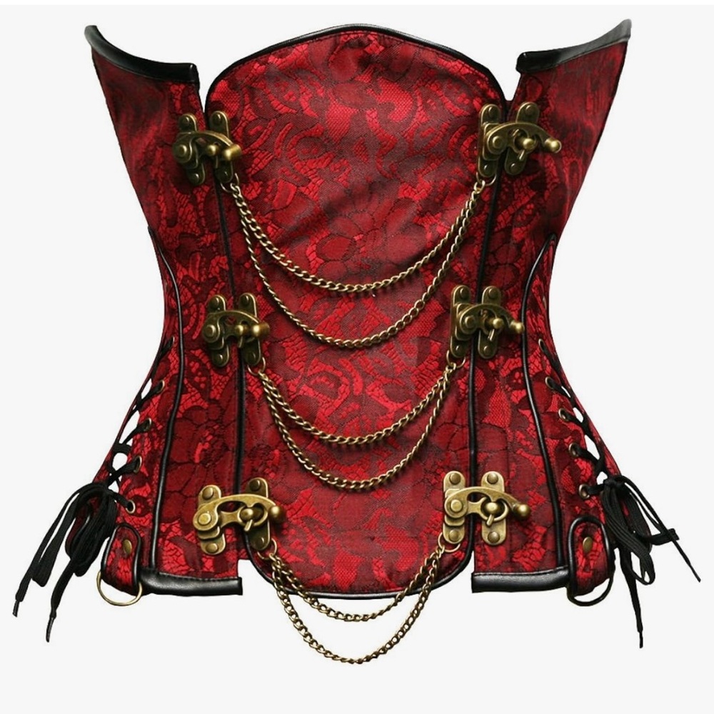 Gothic Steampunk Heavy Duty Waist Cincher Underbust Corset